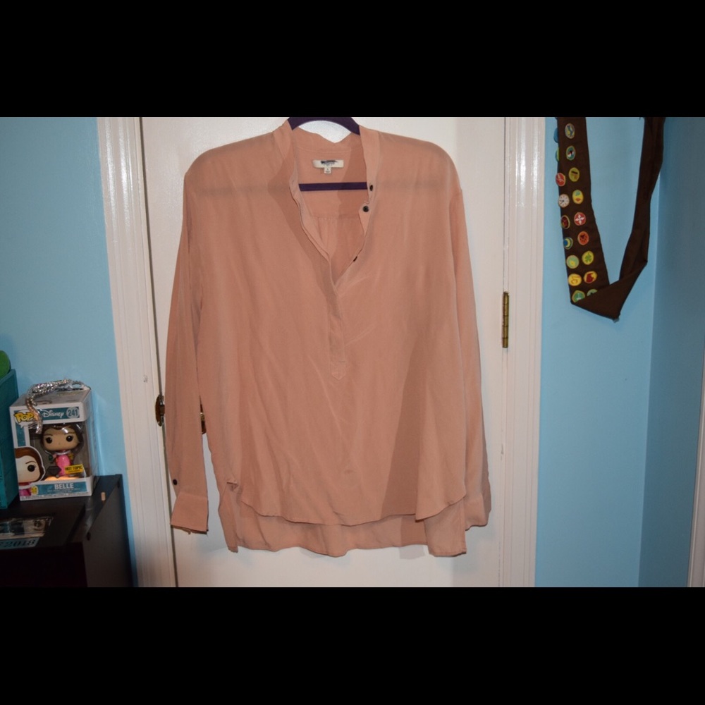 Madewell blush pink blouse !